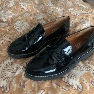 Franco Sarto patent loafers